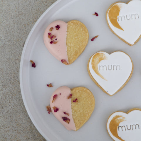 Pink Shortbread Hearts