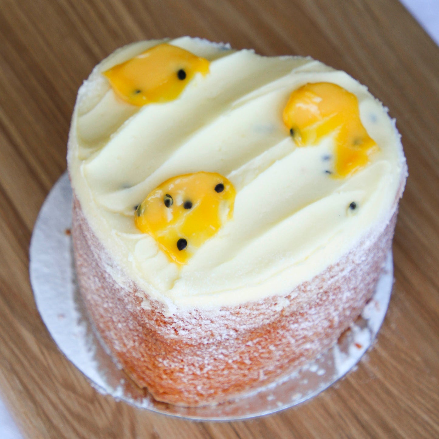 Passionfruit Butter Heart Cake