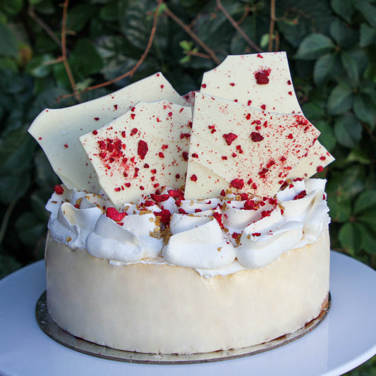 Raspberry & White Chocolate Cheesecake