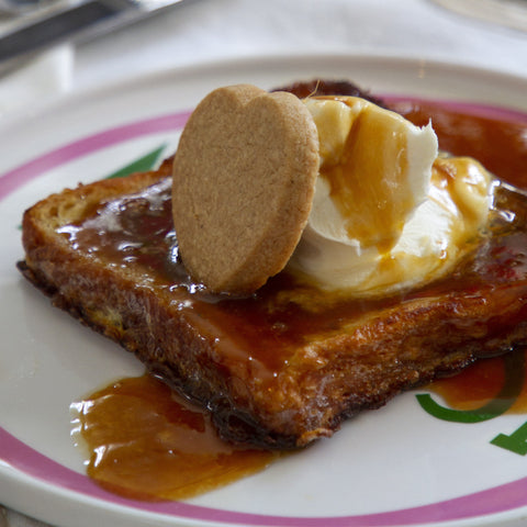 Salted Caramel Croissant French Toast