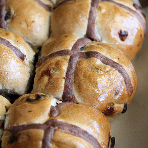 Chocolate Hot Cross Buns