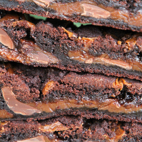 Chewy Chocolate & Caramel Brownie