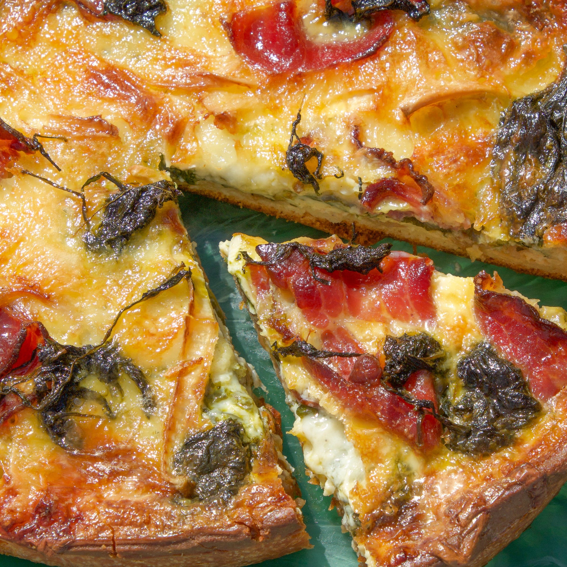 Prosciutto and Brie Round Tart