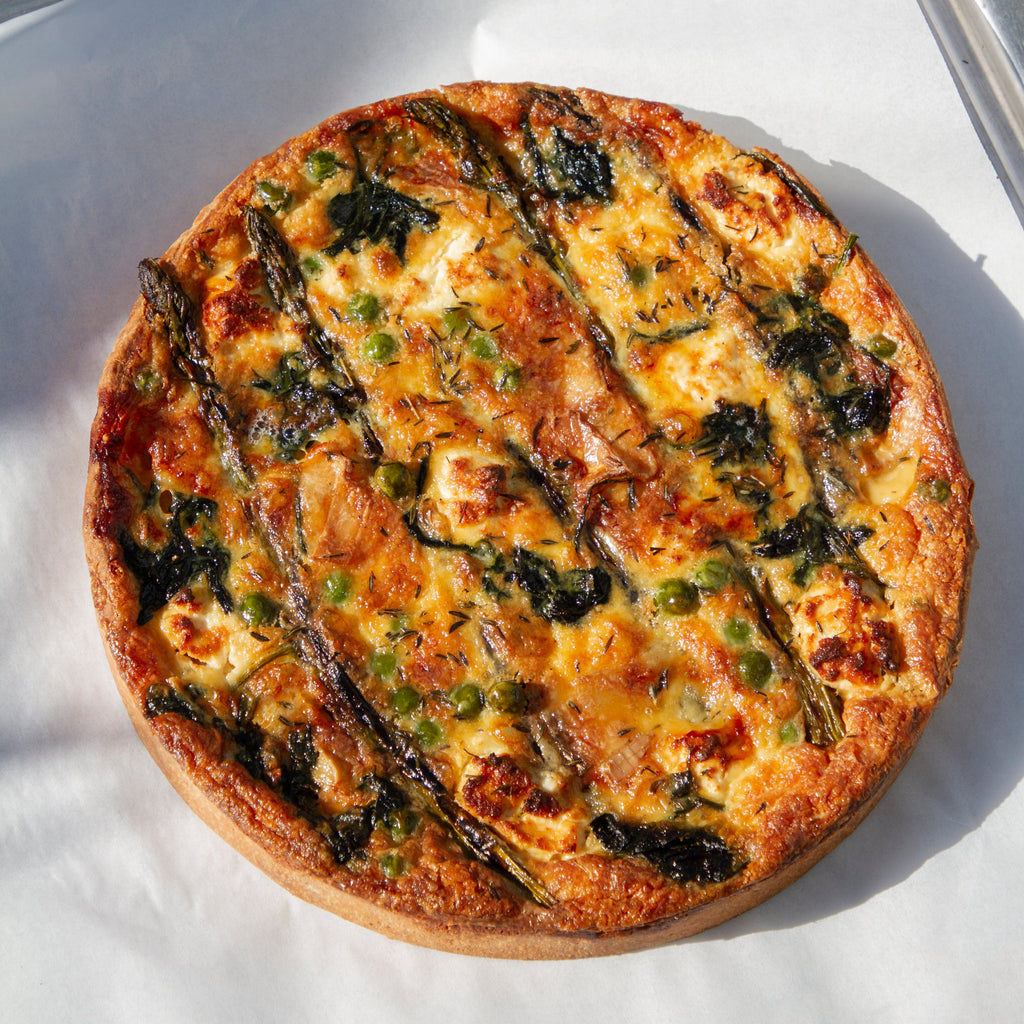 Asparagus & Three Cheese Round Tart