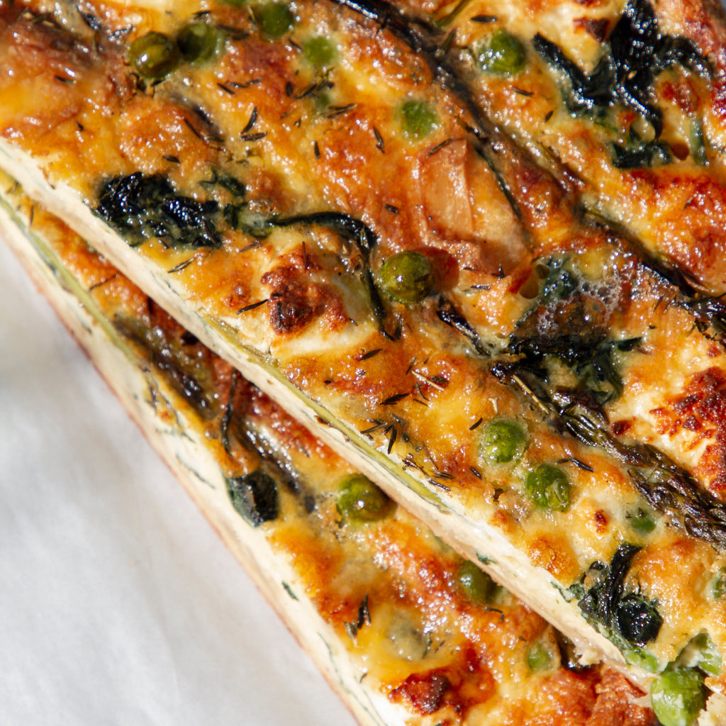 Asparagus & Three Cheese Round Tart