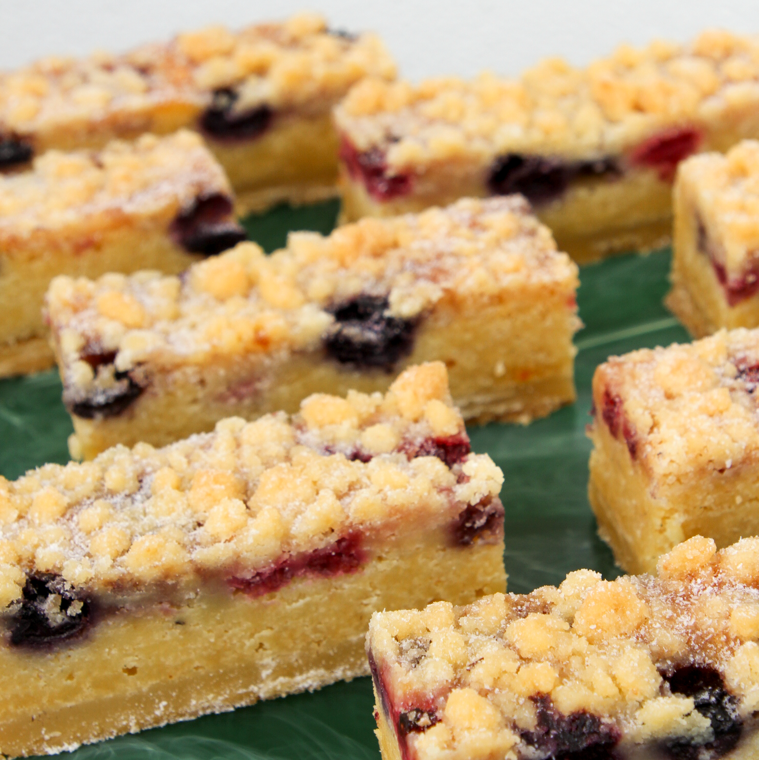 Berry Crumble Slice