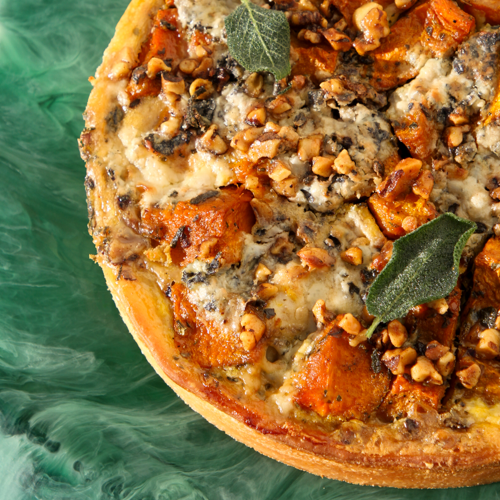 Roasted Pumpkin, Sage & Walnut Round Tart