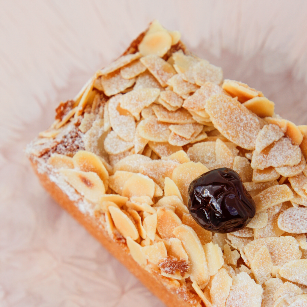 Cherry Almond Mini Bar Cake