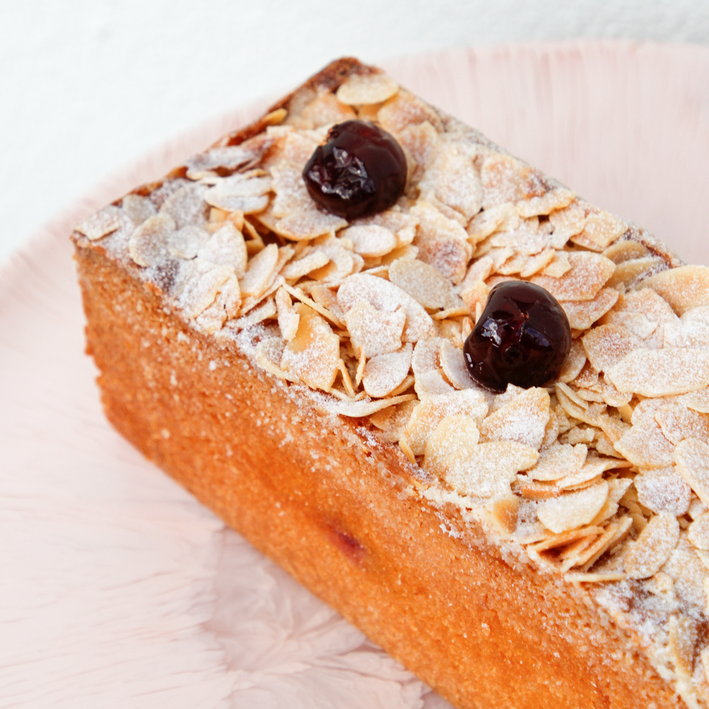 Cherry Almond Bar Cake