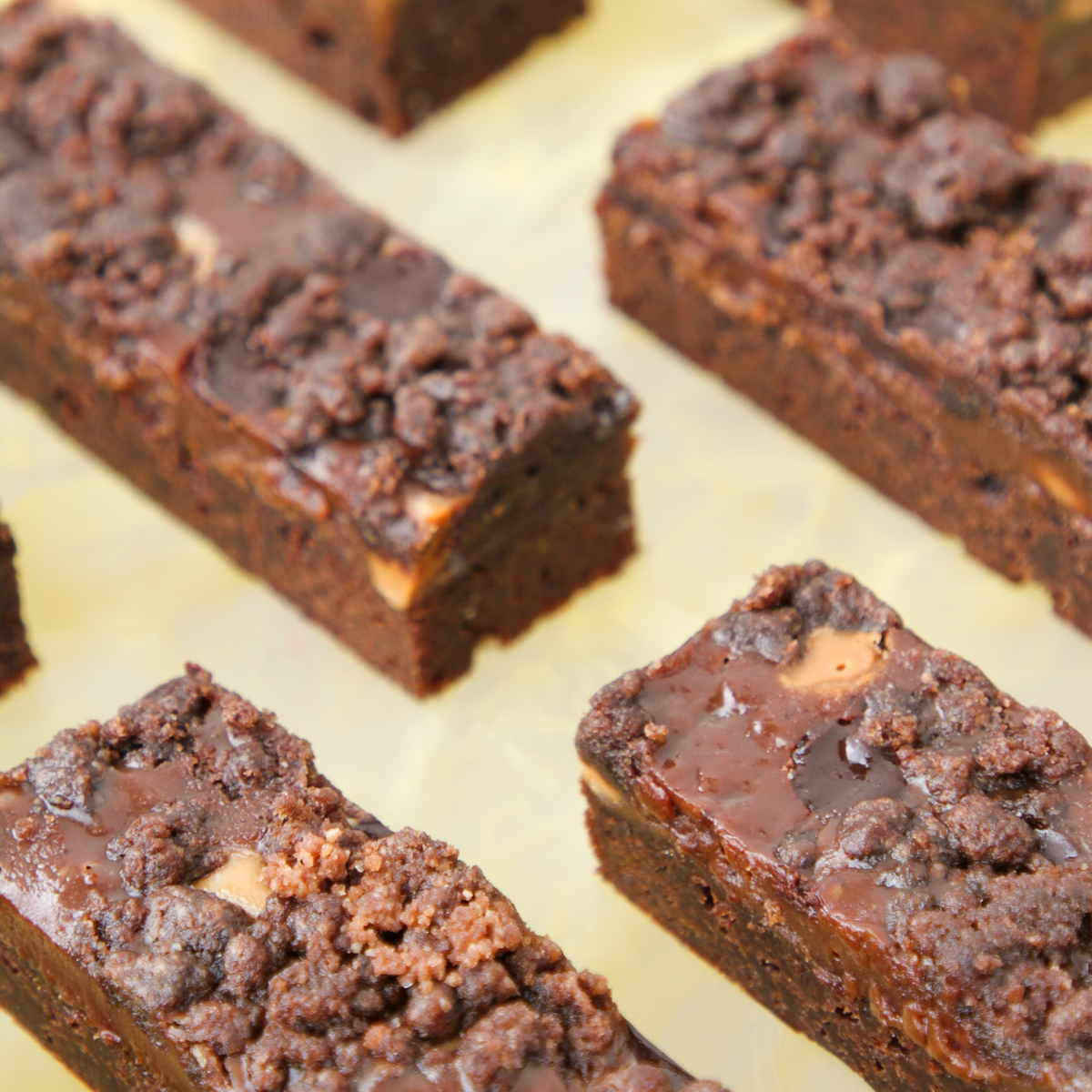 Chewy Chocolate & Caramel Brownie