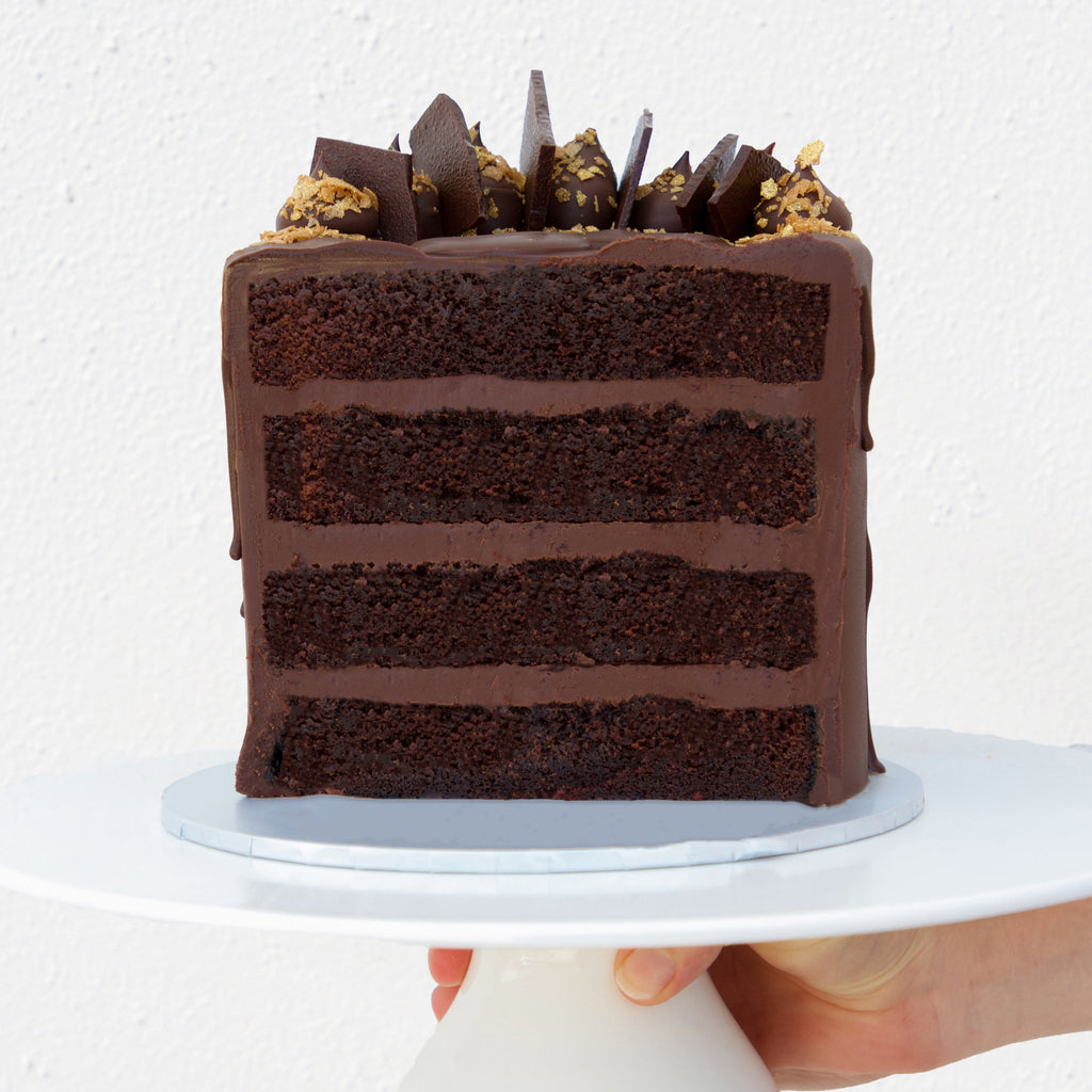 Dark Chocolate Drip Cake