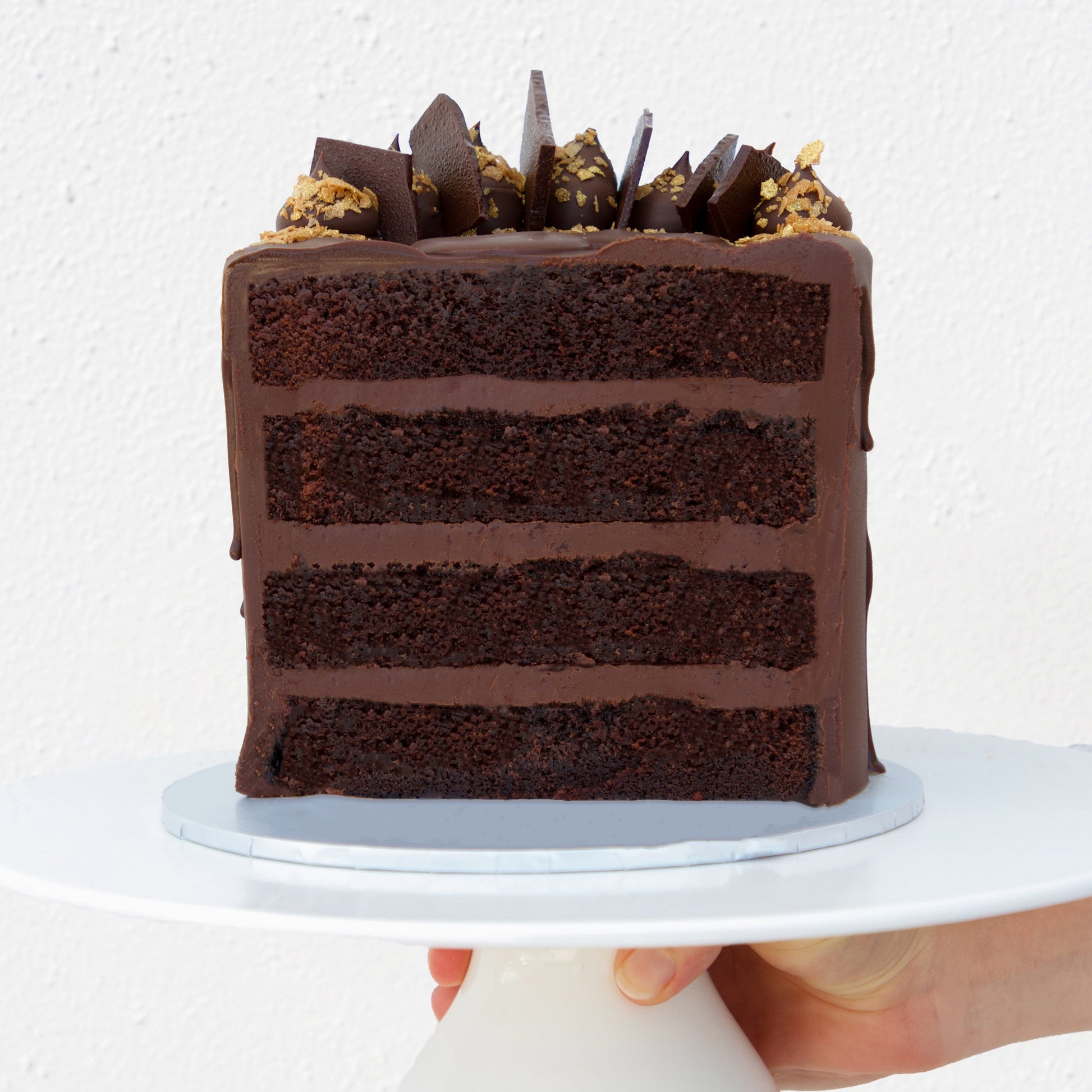 Dark Chocolate Drip Cake