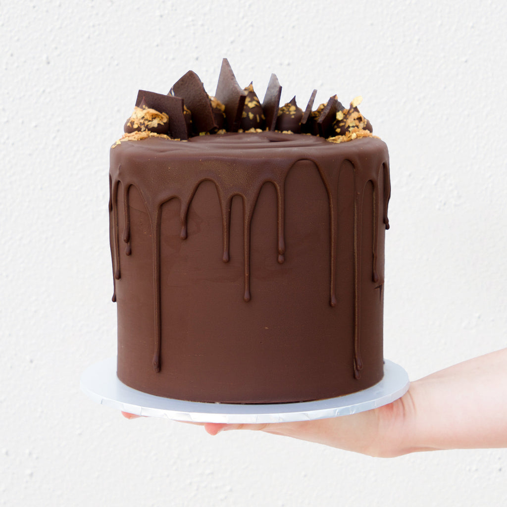 Dark Chocolate Drip Cake