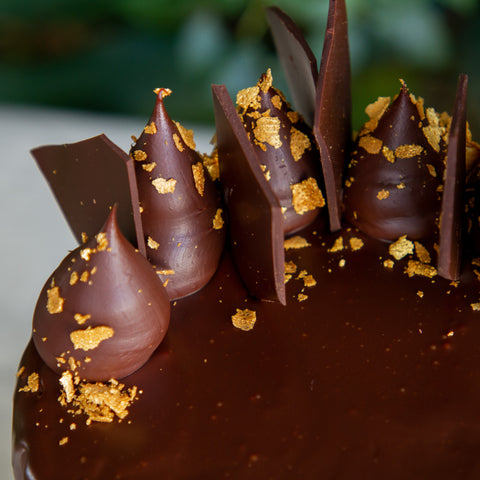 Dark Chocolate Drip Cake