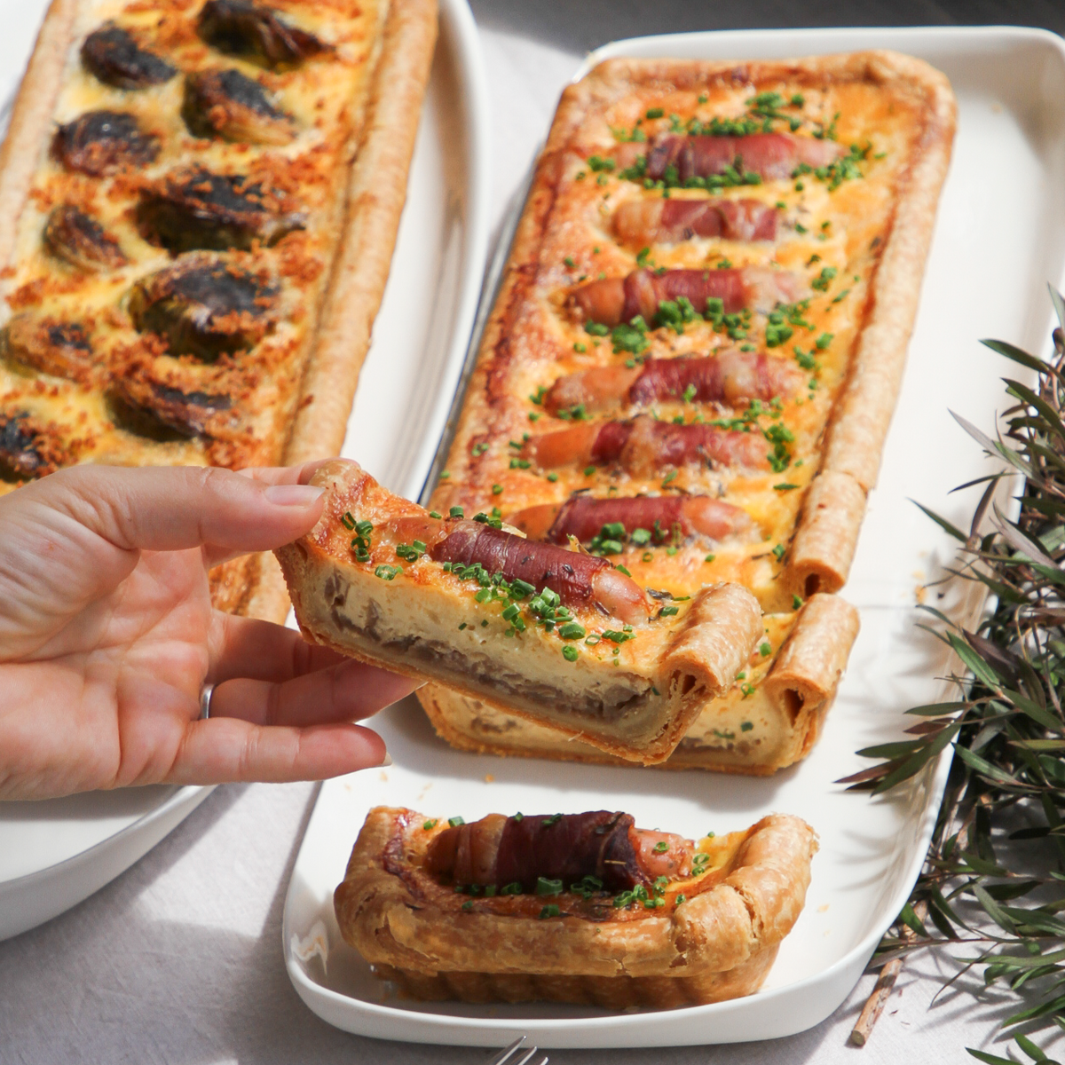 Pigs in Blanket Long Tart