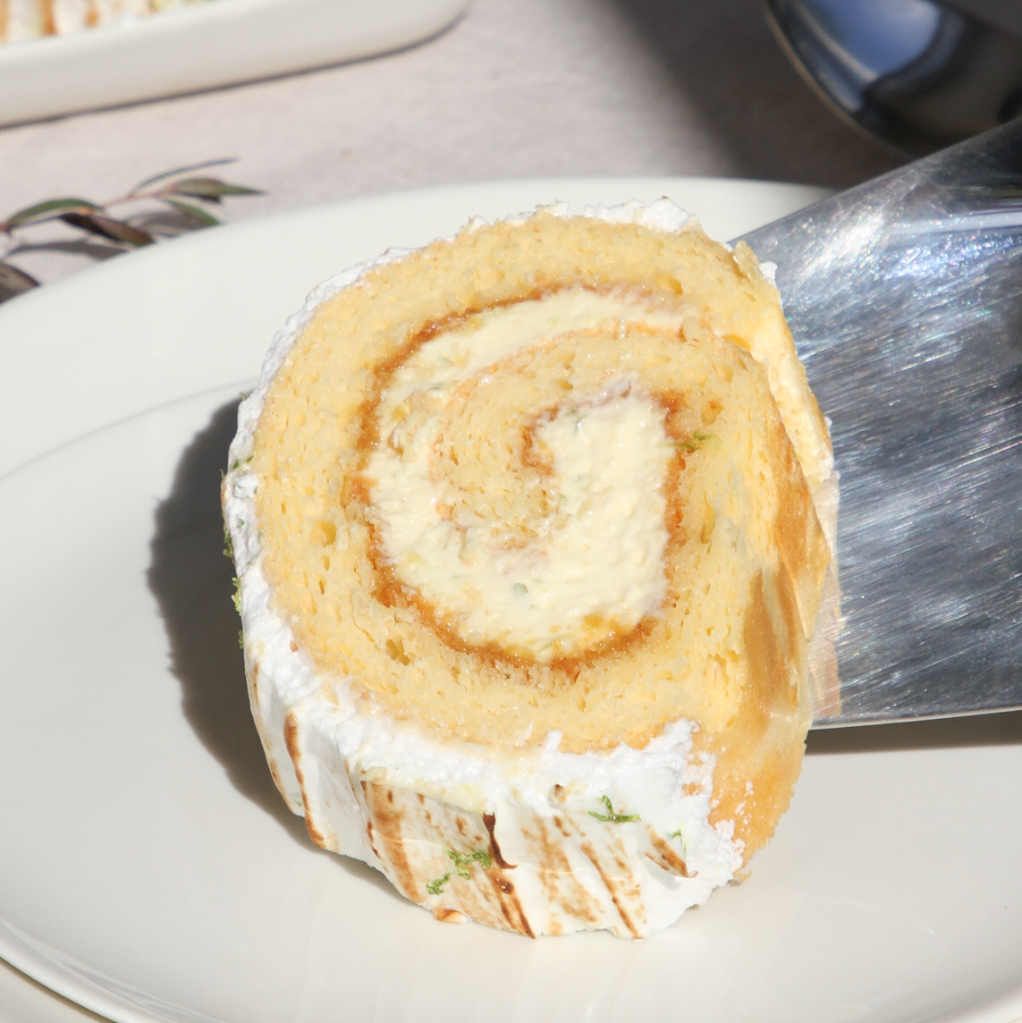 Lime Meringue Yule Log