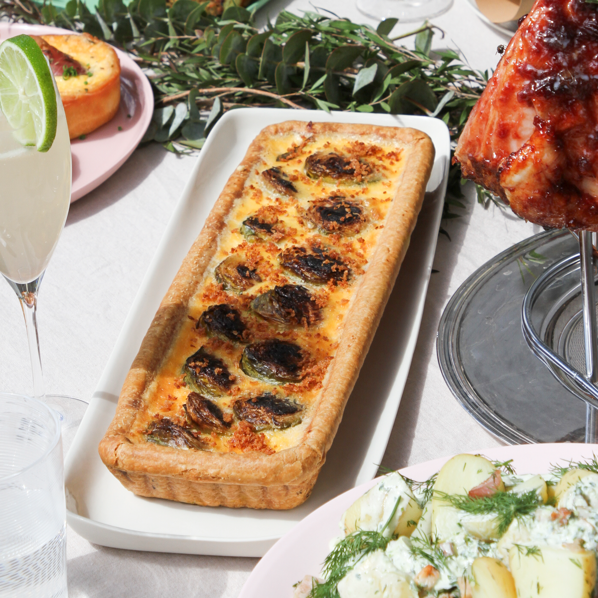 Brussel Sprout & Vegemite Panko Long Tart
