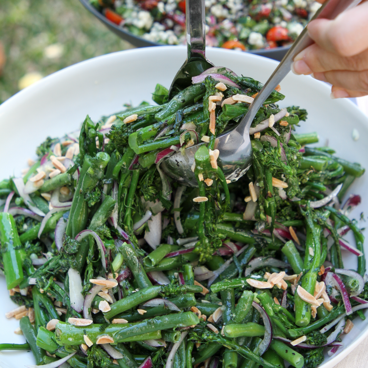 Broccolini, Green Beans & Tahini Salad