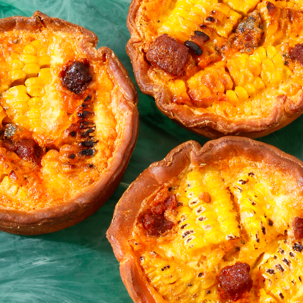 Sweetcorn, Chorizo & Manchego Savoury Cup