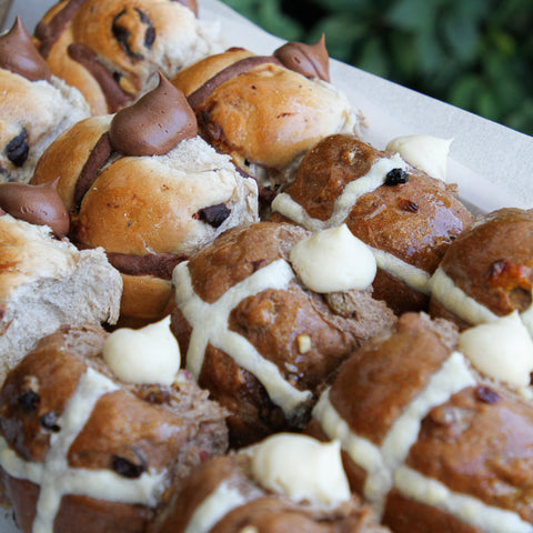 Filled Hot Cross Buns