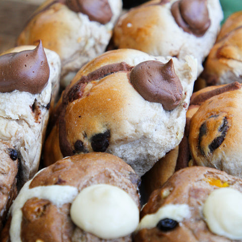 Filled Hot Cross Buns