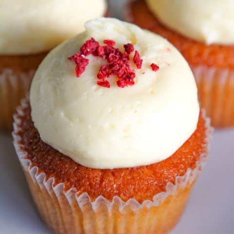 Flourless Vanilla Cream Cheese Cupcake