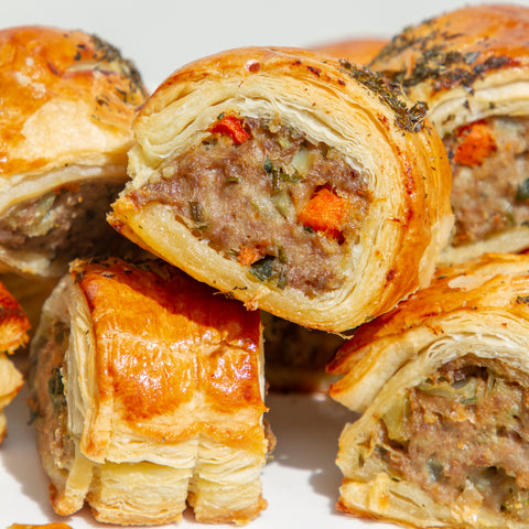 Mini Lamb & Mint Sausage Rolls