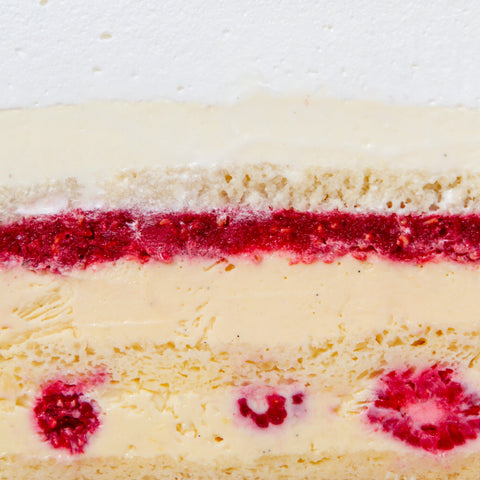 Lemon Raspberry Meringue Cake