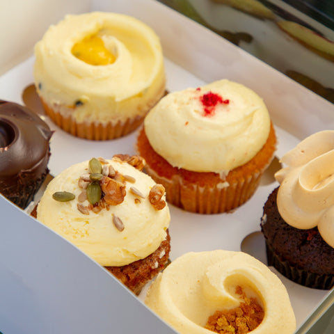 Assorted Cupcake Box | 6 pack