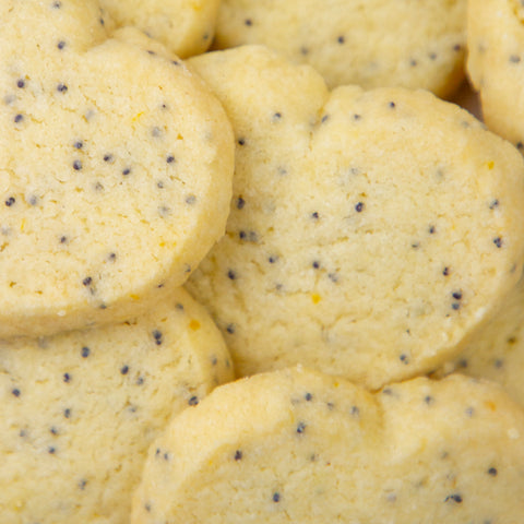 Orange and Poppy Seed Shortbread Hearts