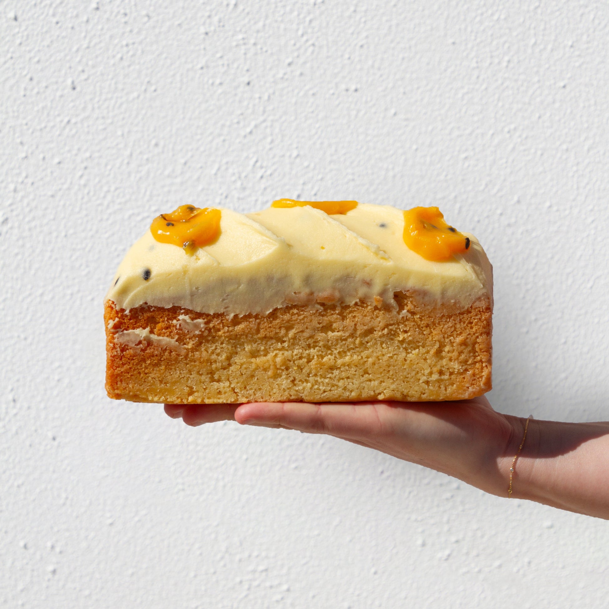 Passionfruit Butter Cake Bar