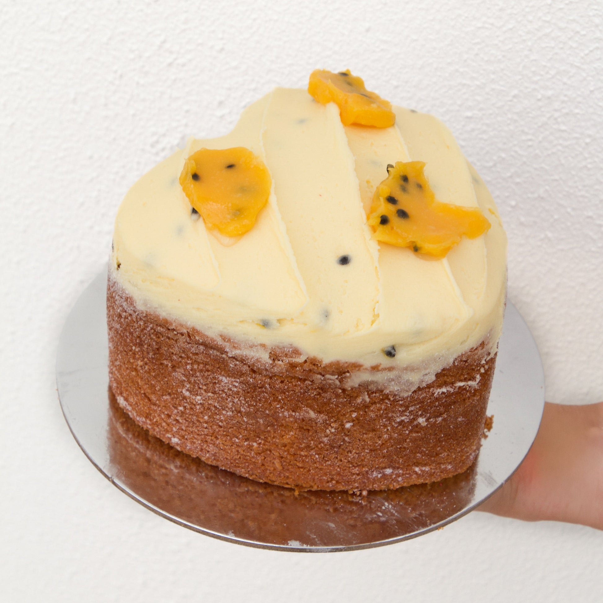 Passionfruit Butter Cake Heart