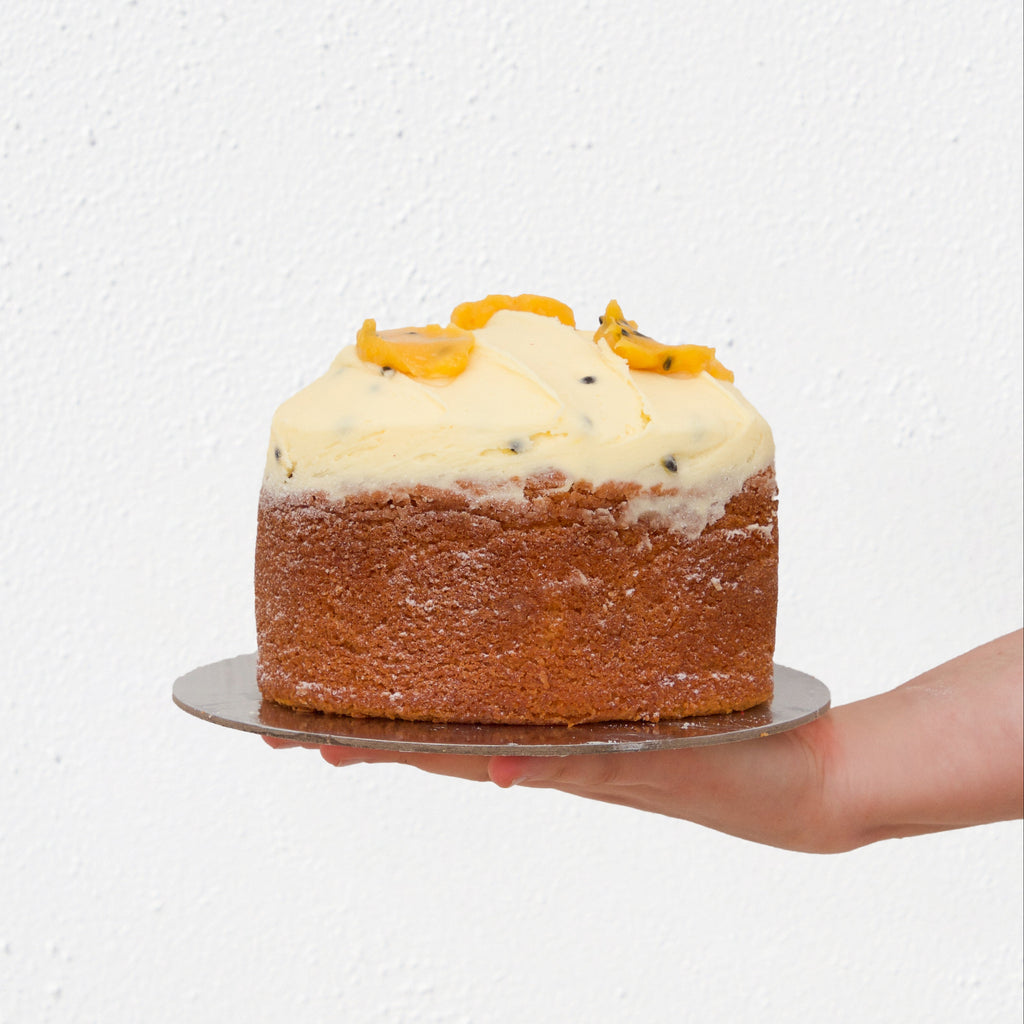 Passionfruit Butter Cake Heart