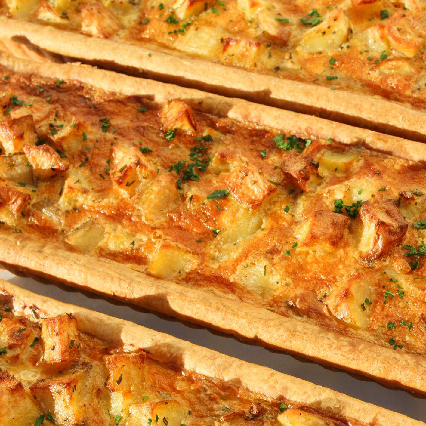 Potato & Rosemary Long Tart