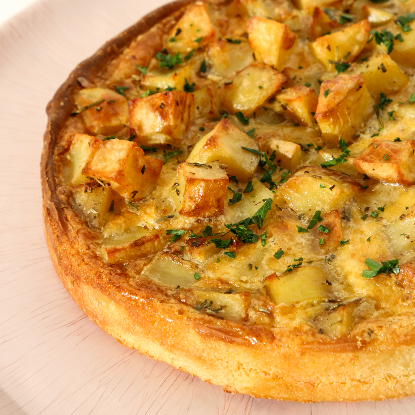 Potato & Rosemary Round Tart