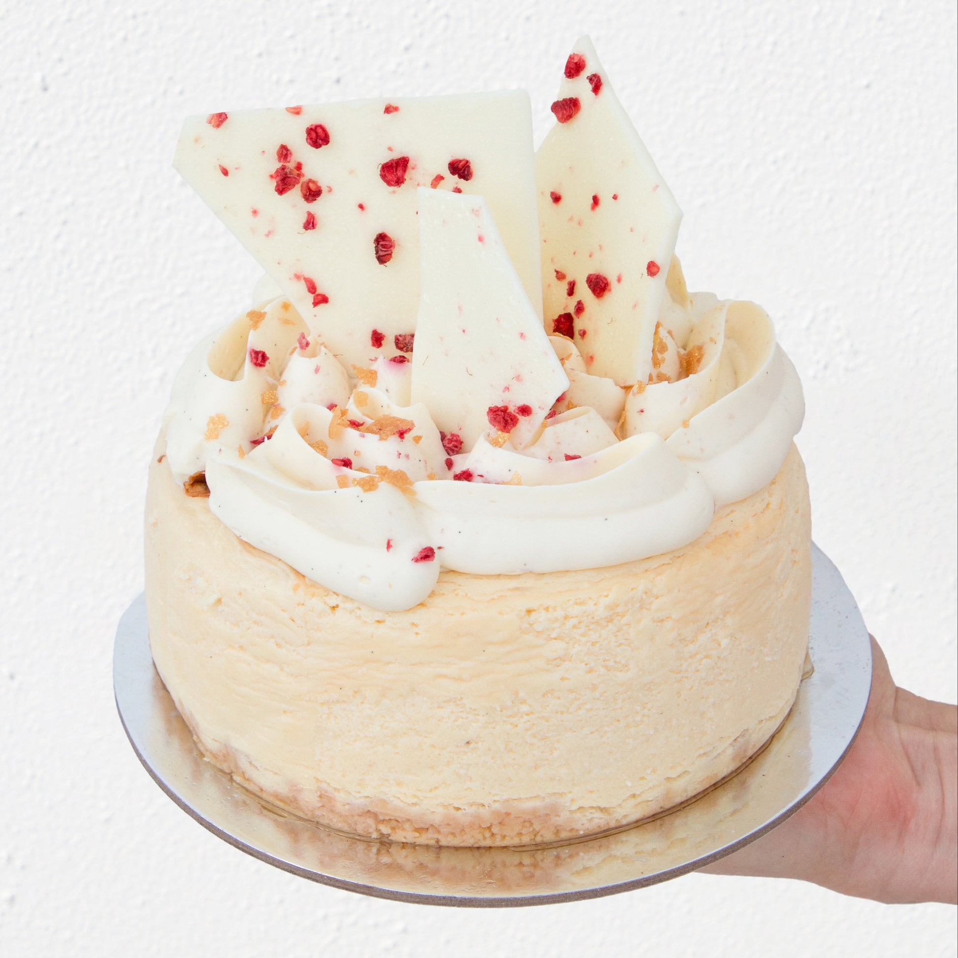 Raspberry & White Chocolate Cheesecake