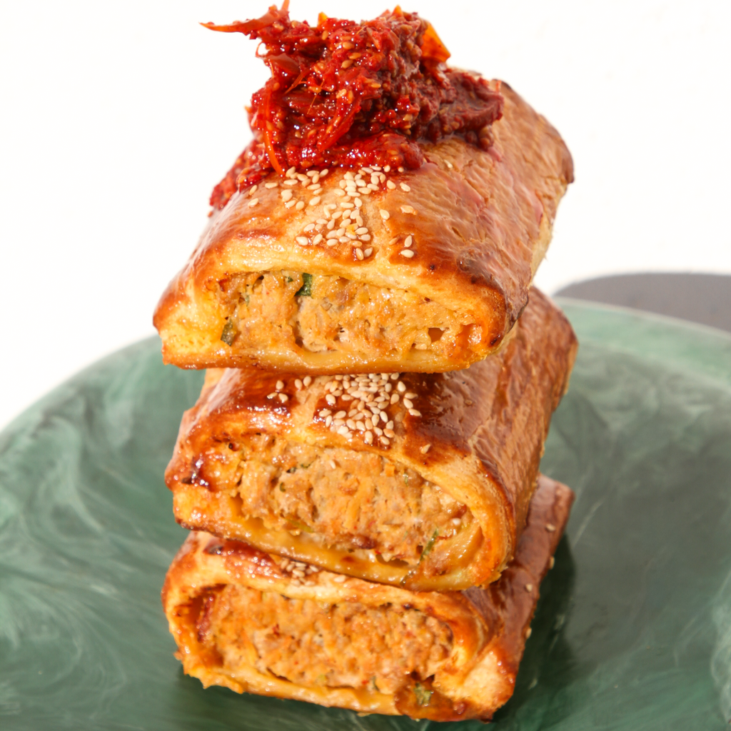 Asian Dumpling-Inspired Pork Sausage Roll (A collaboration with Supernormal)