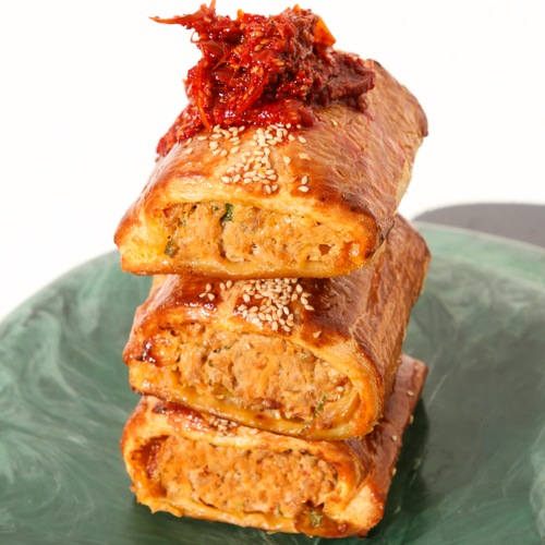 Asian Dumpling-Inspired Pork Sausage Roll (A collaboration with Supernormal)