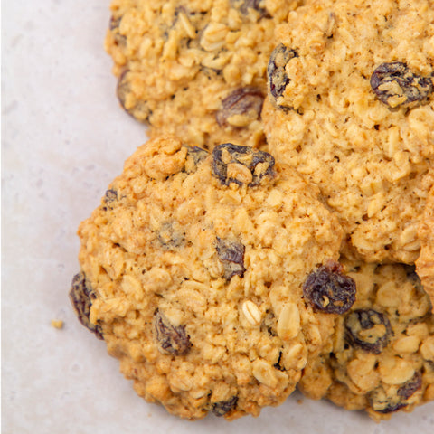 Chewy Sultana and Oat Cookies