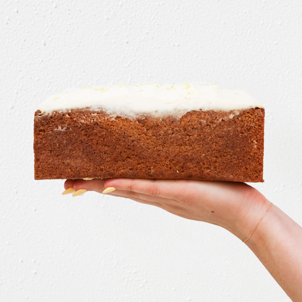 Olive Oil & Lemon Bar Cake