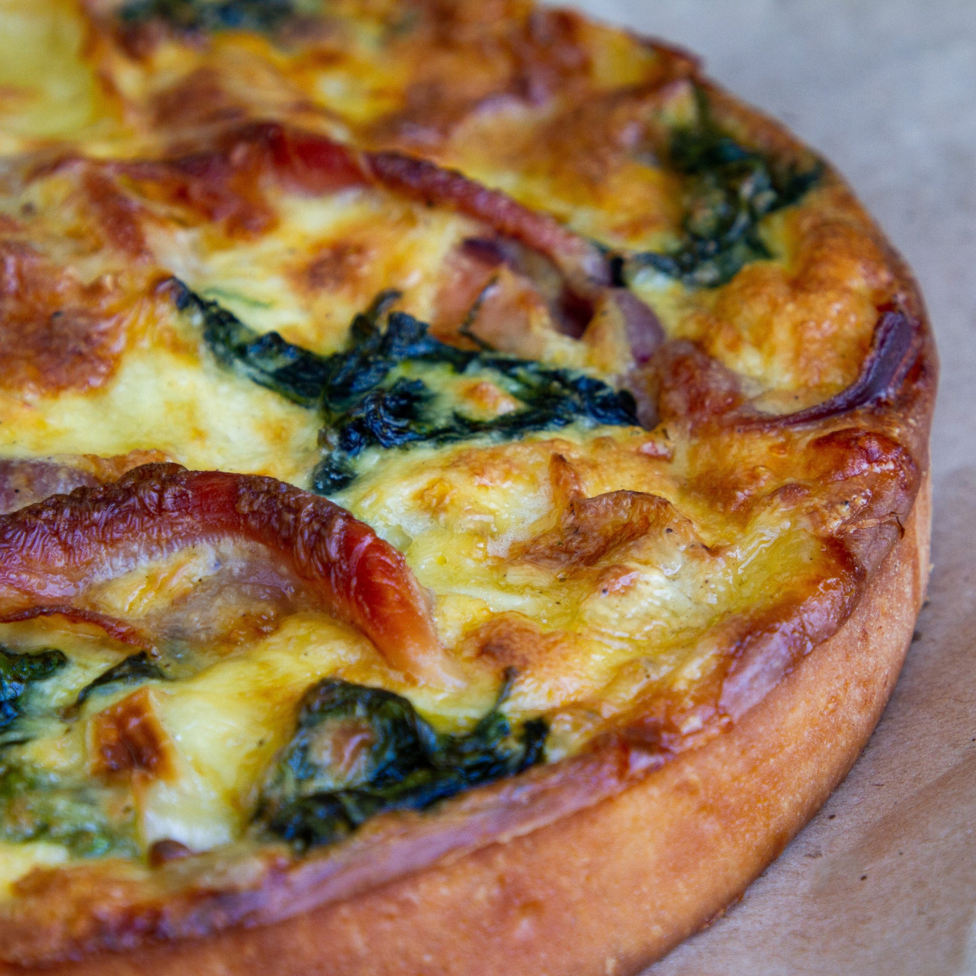 Prosciutto and Brie Round Tart