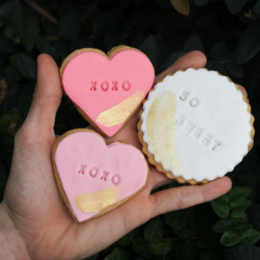 Valentine's Fondant Cookies