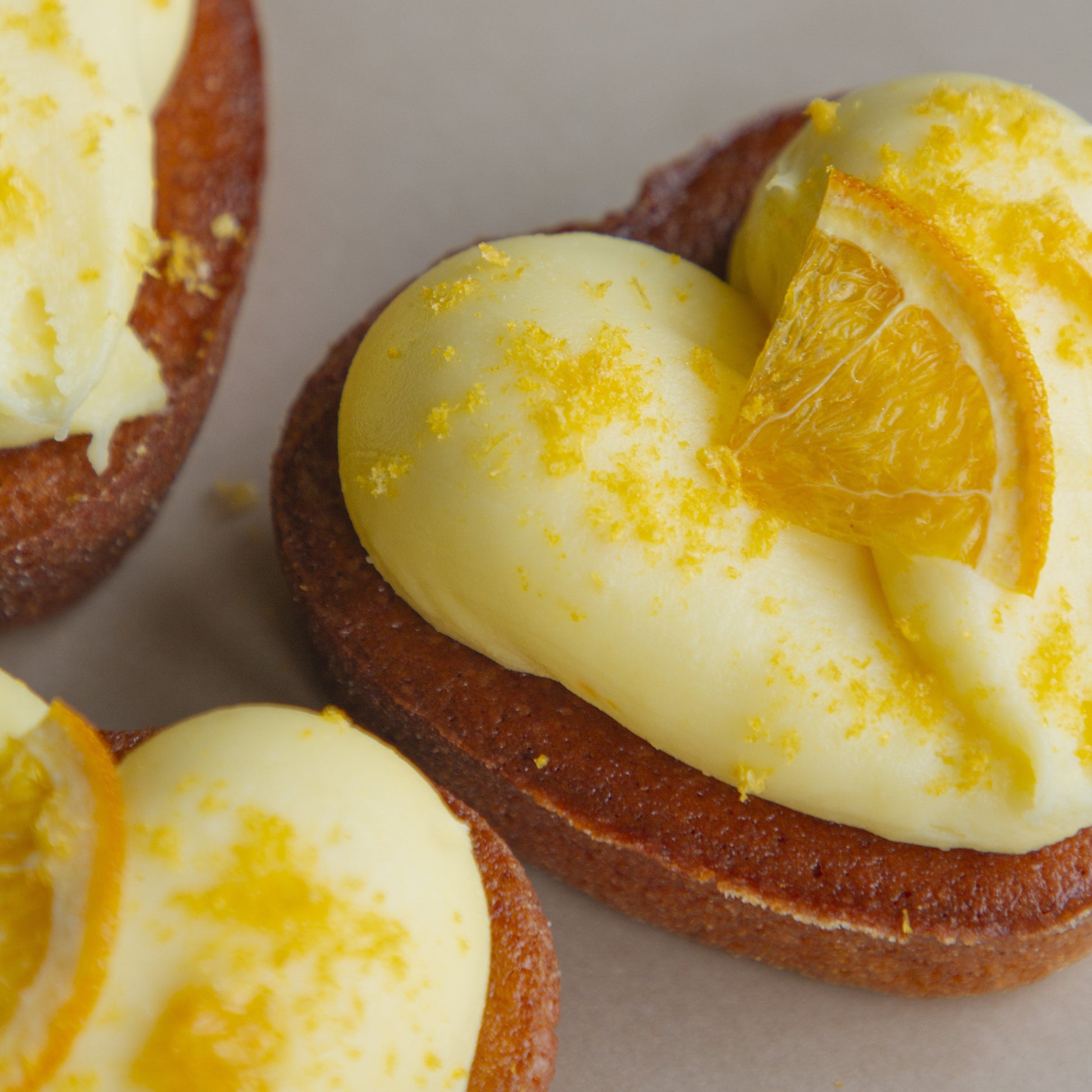 Orange & Almond Mini Heart Cake