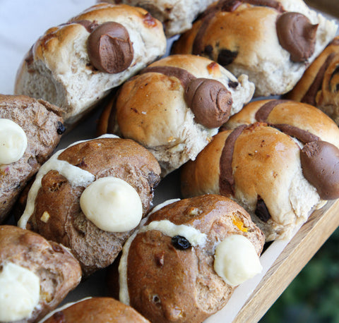 Filled Hot Cross Buns