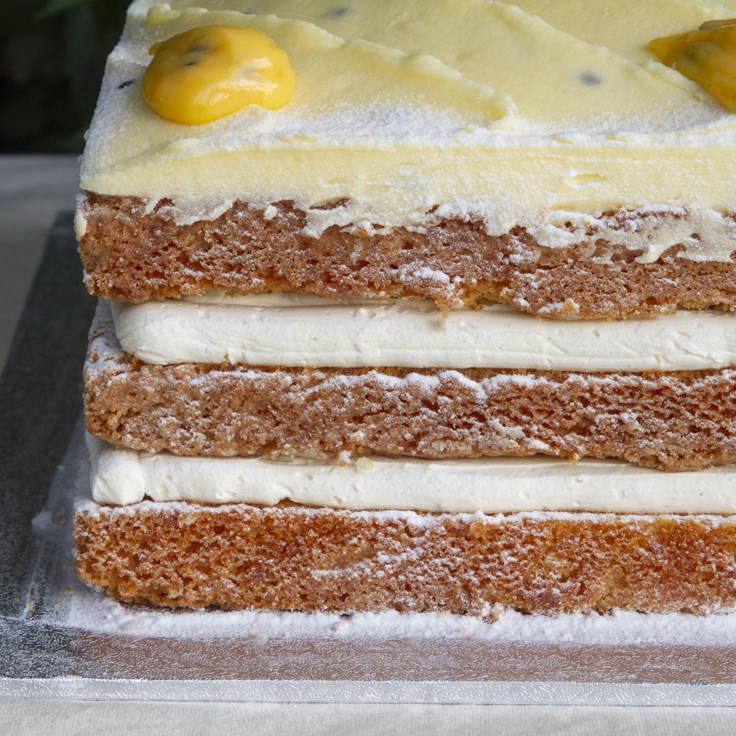 Passionfruit Butter Slab Cake
